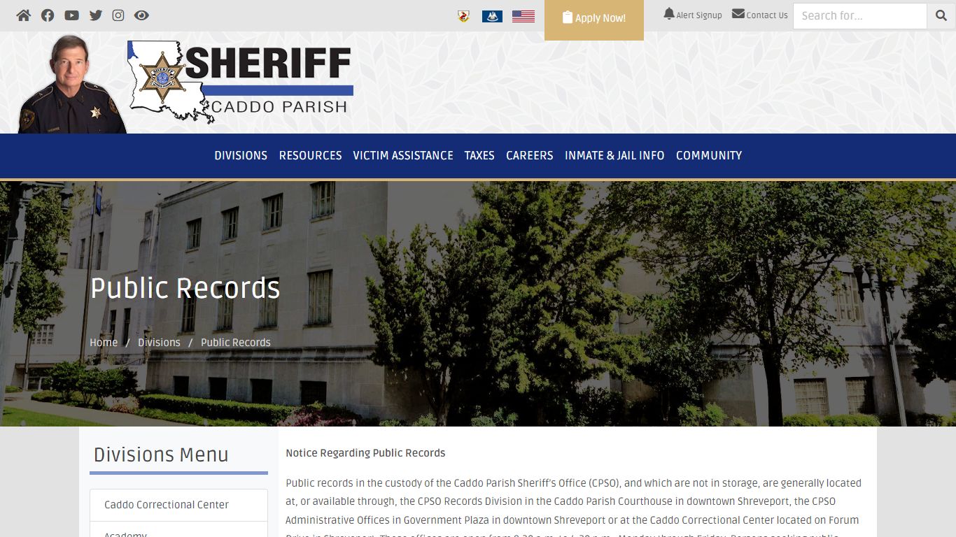 Public Records - caddo sheriff