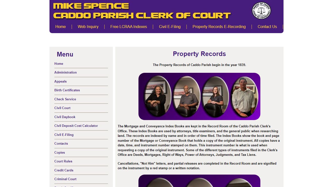 Property Records - Caddo Parish Clerk of Court